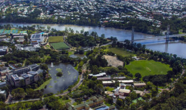 University of Queensland aerial view